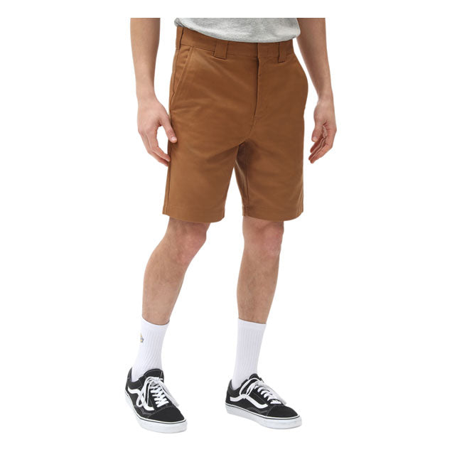 Dickies Cobden Shorts Brown Duck - FREE UK Shipping, FREE 365 Day Returns | Moto Central