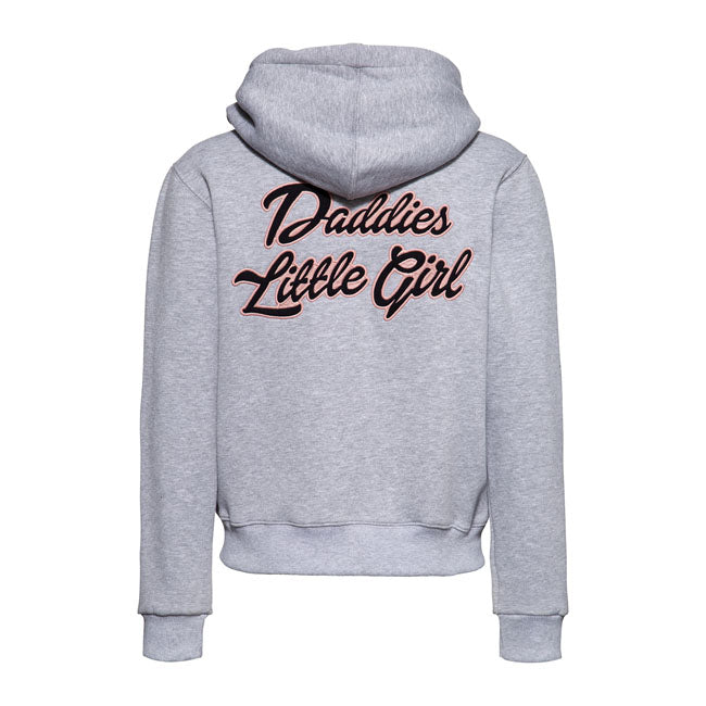 King Kerosin Queen Kerosin Daddy's Little Girl Ladies Hoodie Grey Melange