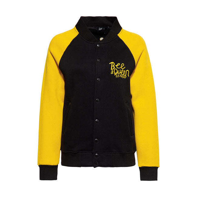 King Kerosin Queen Kerosin Bee Queen College Ladies Jacket Black / Yellow