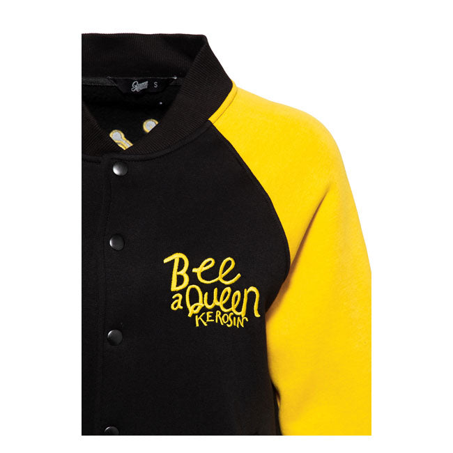 King Kerosin Queen Kerosin Bee Queen College Ladies Jacket Black / Yellow