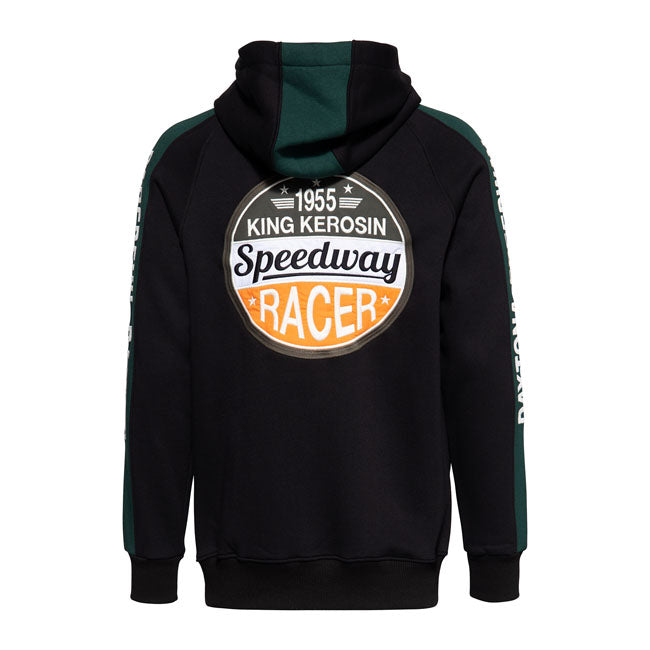 King Kerosin Speedway Hoodie Black - FREE UK Shipping, FREE 365 Day Returns | Moto Central