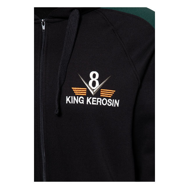 King Kerosin Speedway Hoodie Black - FREE UK Shipping, FREE 365 Day Returns | Moto Central