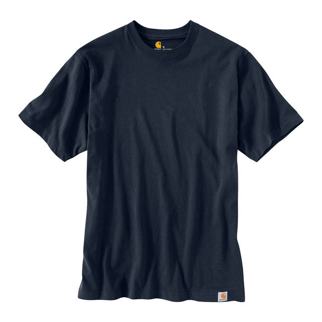 Carhartt Solid T-Shirt Navy - FREE UK Shipping, FREE 365 Day Returns | Moto Central