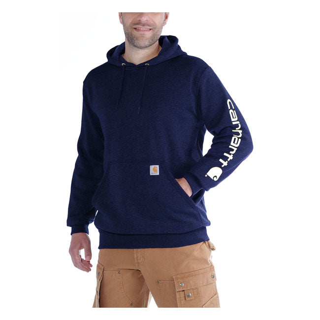 Carhartt Sleeve Logo Hoodie New Navy