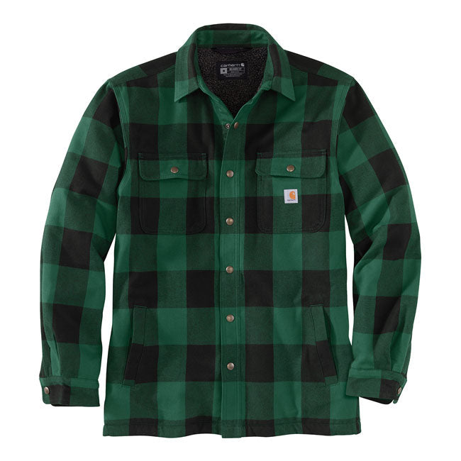 Carhartt Sherpa Lined Flannel Plaid Shirt North Woods