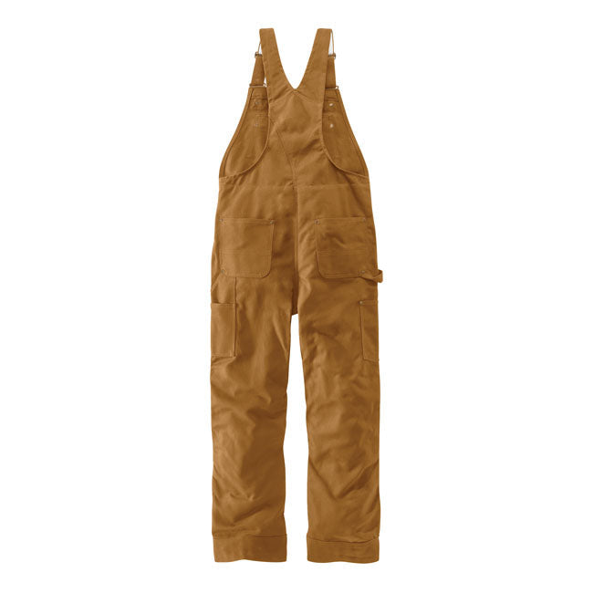 Carhartt Duck Insulated Bib Overall Carhartt Brown  - FREE UK Shipping, FREE 365 Day Returns | Moto Central