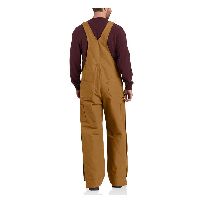 Carhartt Duck Insulated Bib Overall Carhartt Brown  - FREE UK Shipping, FREE 365 Day Returns | Moto Central