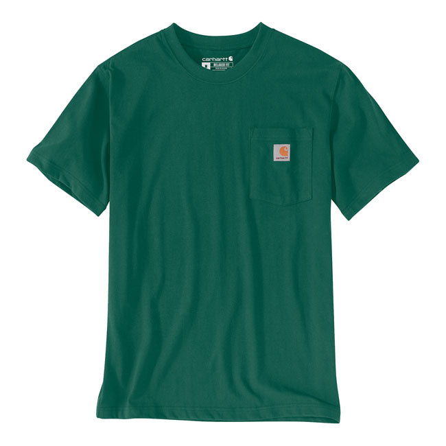 Carhartt Workwear Pocket T-Shirt North Woods Heather - FREE UK Shipping, FREE 365 Day Returns | Moto Central