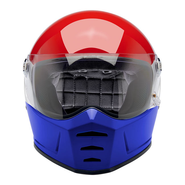 Biltwell Lane Splitter Helmet Podium Gloss Red / White / Blue