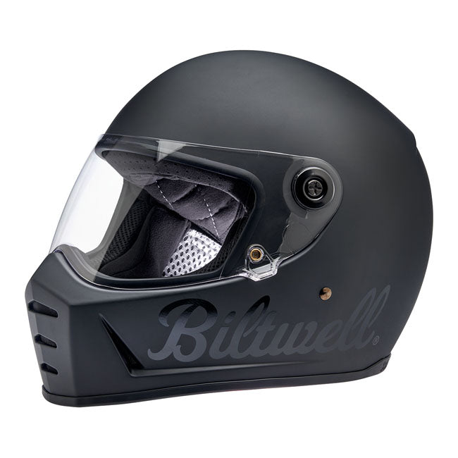 Biltwell Lane Splitter Helmet Podium Flat Black Factory