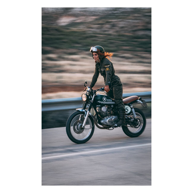 ByCity Black Hawk Ladies Overall Green - FREE UK Shipping, FREE 365 Day Returns | Moto Central