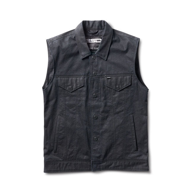 Roland Sands Design Stanley Vest Waxed Black - FREE UK Shipping, FREE 365 Day Returns | Moto Central