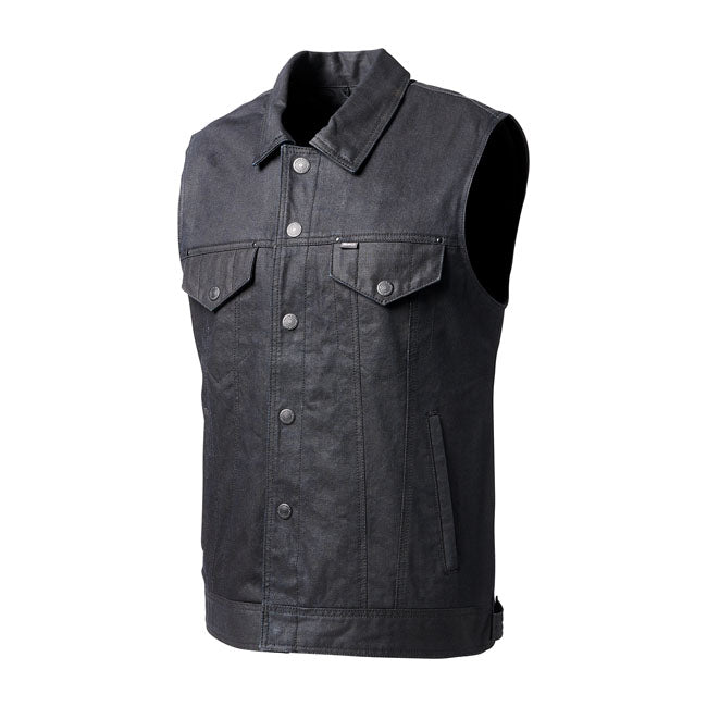 Roland Sands Design Stanley Vest Waxed Black