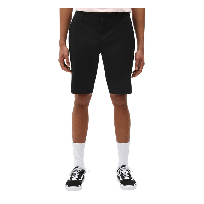 Dickies Slim Fit Shorts Black - FREE UK Shipping, FREE 365 Day Returns | Moto Central