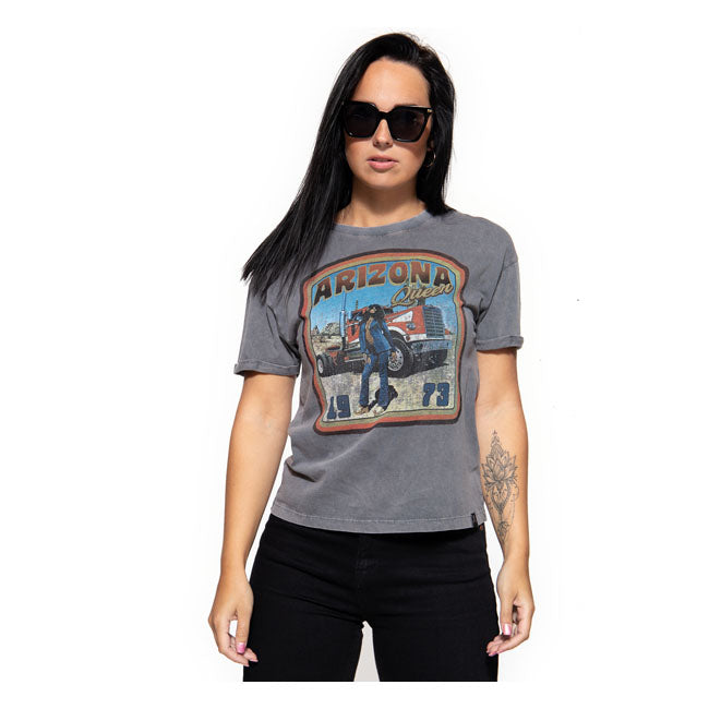 King Kerosin Queen Kerosin Arizona Queen Ladies T-Shirt Steel Grey