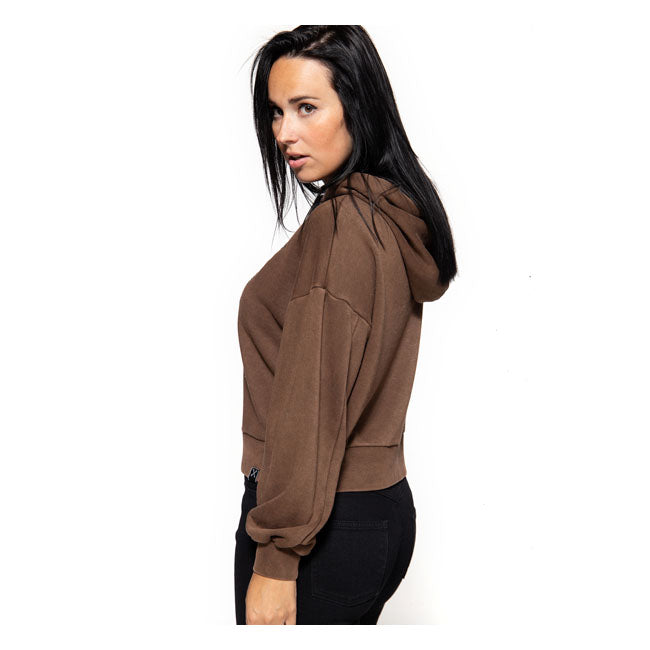 King Kerosin Queen Kerosin Wild Ones Ladies Hoodie Dark Brown