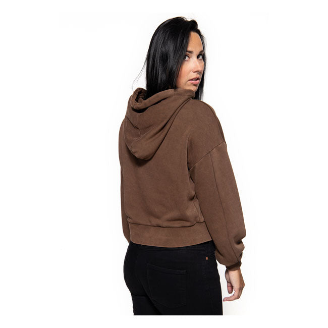 King Kerosin Queen Kerosin Wild Ones Ladies Hoodie Dark Brown