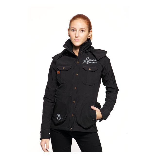 King Kerosin Queen Kerosin Q Adventure Gear Ladies Jacket Black - FREE UK Shipping, FREE 365 Day Returns | Moto Central