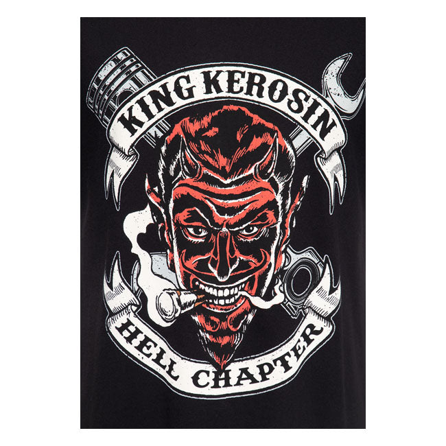 King Kerosin Hell Chapter T-Shirt Black - FREE UK Shipping, FREE 365 Day Returns | Moto Central