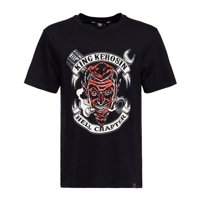 King Kerosin Hell Chapter T-Shirt Black - FREE UK Shipping, FREE 365 Day Returns | Moto Central