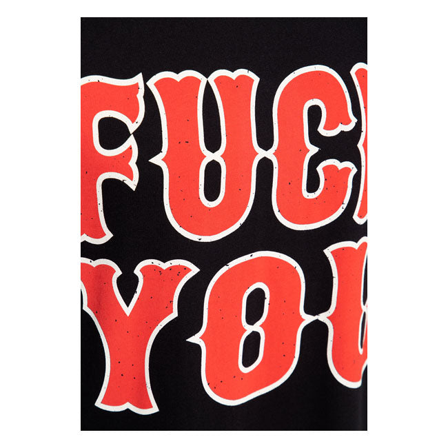 King Kerosin F*ck You T-Shirt Black - FREE UK Shipping, FREE 365 Day Returns | Moto Central