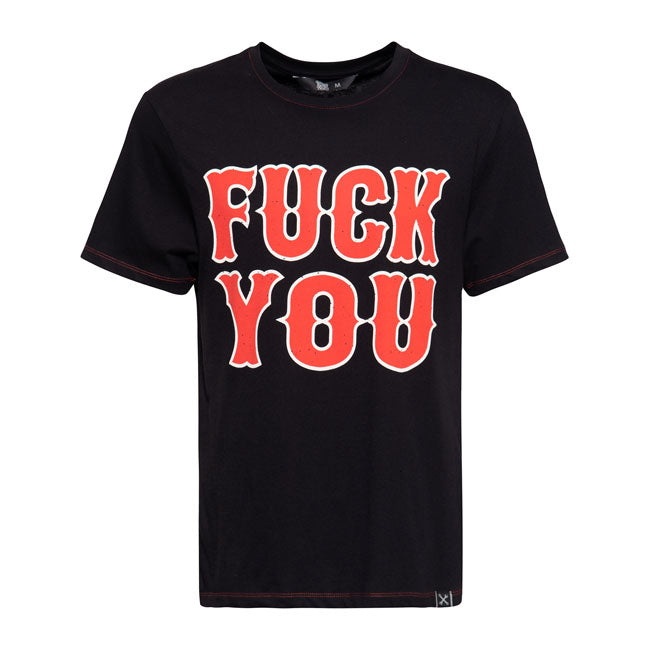 King Kerosin F*ck You T-Shirt Black - FREE UK Shipping, FREE 365 Day Returns | Moto Central