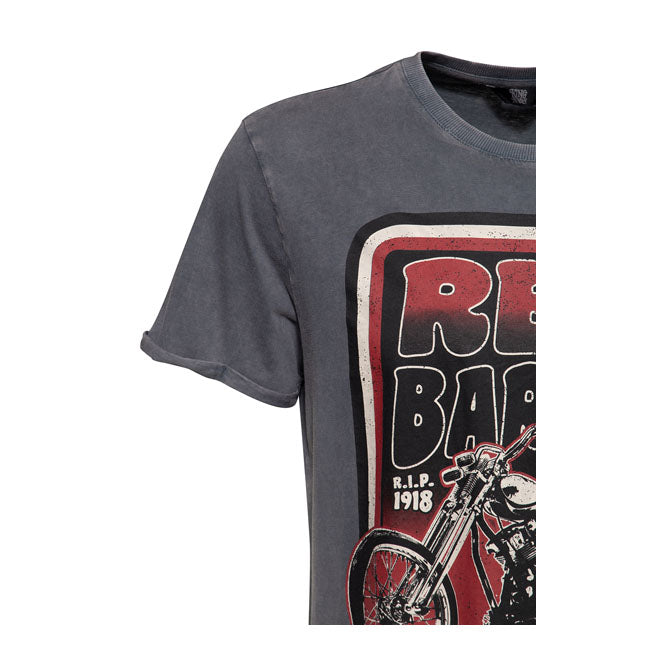 King Kerosin Speedshop T-Shirt Steel Grey - FREE UK Shipping, FREE 365 Day Returns | Moto Central