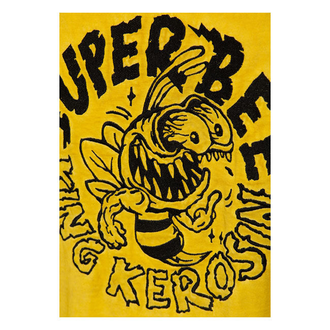 King Kerosin Bee Monster Long Sleeves T-Shirt Yellow - FREE UK Shipping, FREE 365 Day Returns | Moto Central