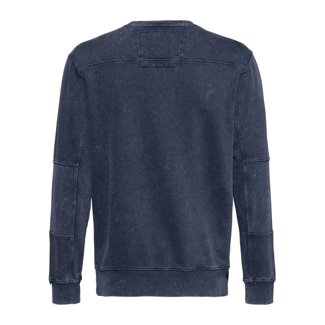 King Kerosin Chopper Sun Long Sleeves Sweatshirts Dark Blue - FREE UK Shipping, FREE 365 Day Returns | Moto Central