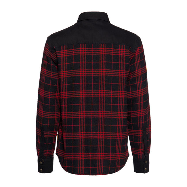 King Kerosin Blanko Adventure Gear Checkered Shirt Black / Red