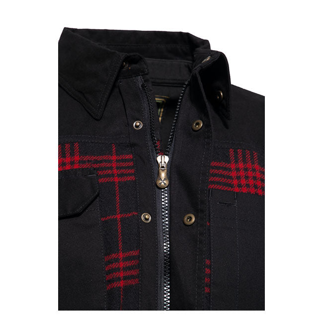 King Kerosin Blanko Adventure Gear Checkered Shirt Black / Red