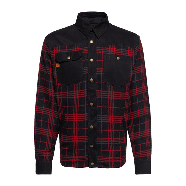 King Kerosin Blanko Adventure Gear Checkered Shirt Black / Red