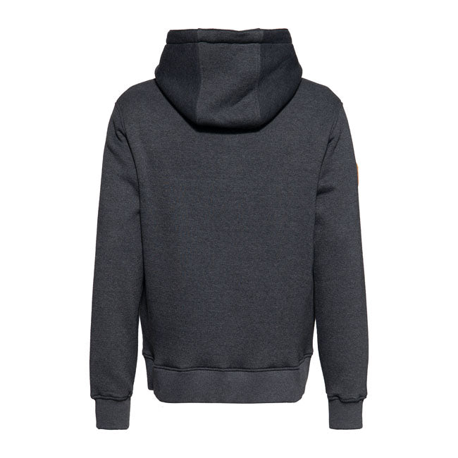 King Kerosin Blanko Adventure Gear Hoodie Grey Melange - FREE UK Shipping, FREE 365 Day Returns | Moto Central