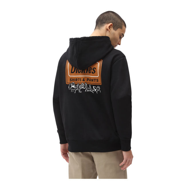 Dickies Harrison Hoodie Black - FREE UK Shipping, FREE 365 Day Returns | Moto Central