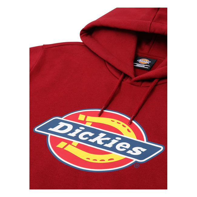 Dickies Icon Logo Hoodie Biking Red - FREE UK Shipping, FREE 365 Day Returns | Moto Central