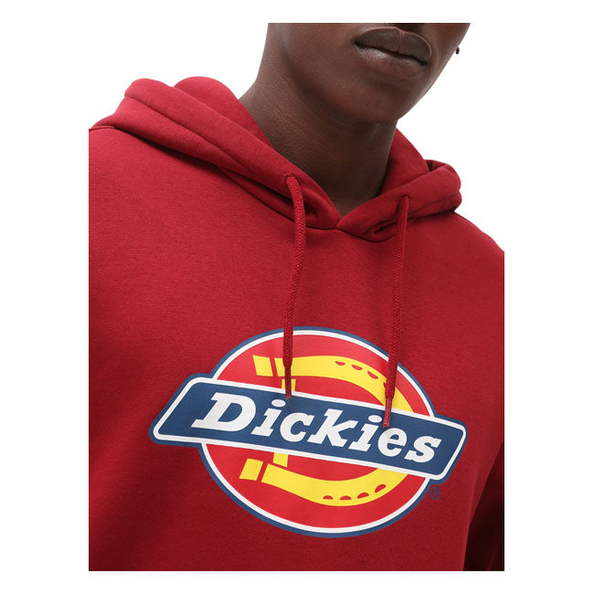 Dickies Icon Logo Hoodie Biking Red - FREE UK Shipping, FREE 365 Day Returns | Moto Central