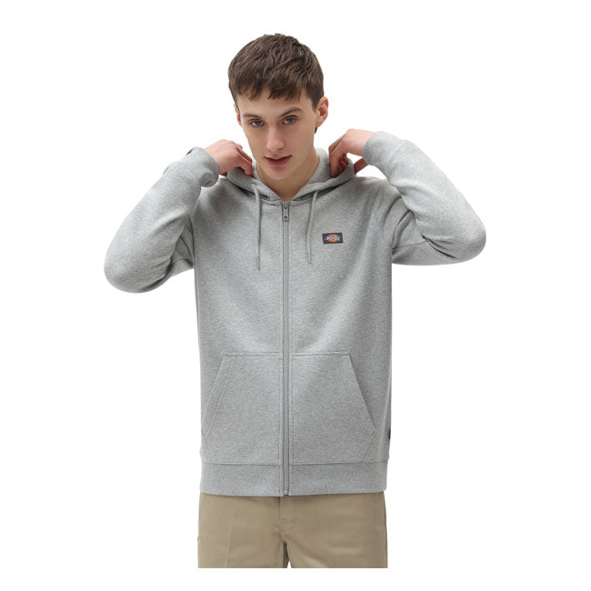 Dickies Oakport Zip Hoodie Grey Melange