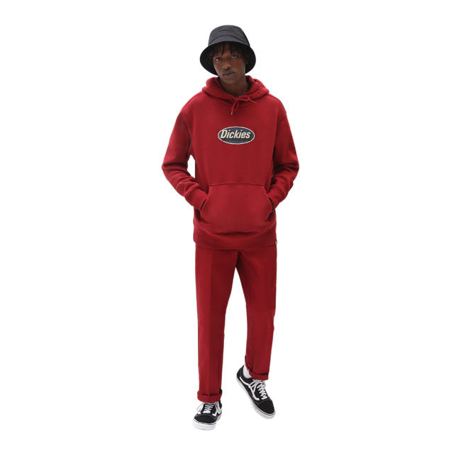 Dickies Saxman Hoodie Biking Red - FREE UK Shipping, FREE 365 Day Returns | Moto Central