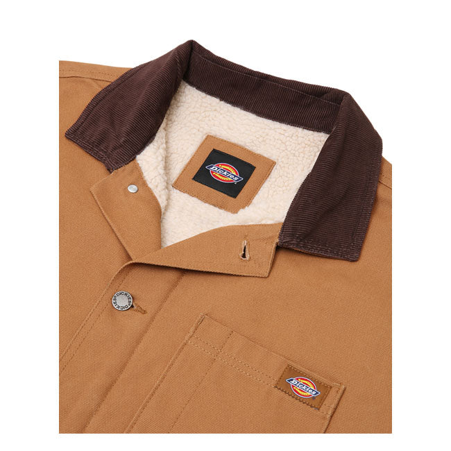 Dickies DC Chore Coat Brown Duck - FREE UK Shipping, FREE 365 Day Returns | Moto Central