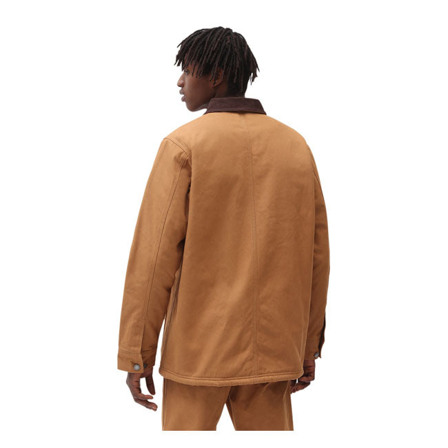 Dickies DC Chore Coat Brown Duck - FREE UK Shipping, FREE 365 Day Returns | Moto Central