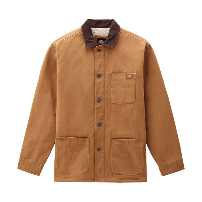 Dickies DC Chore Coat Brown Duck - FREE UK Shipping, FREE 365 Day Returns | Moto Central