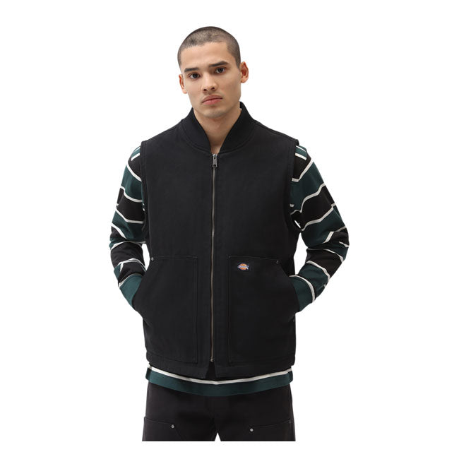 Dickies DC Vest Black - FREE UK Shipping, FREE 365 Day Returns | Moto Central