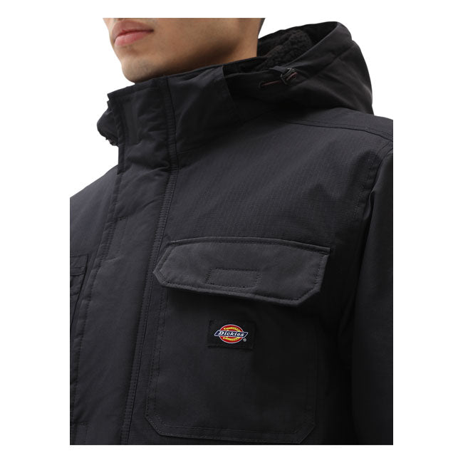 Dickies Glacier View Jacket Black - FREE UK Shipping, FREE 365 Day Returns | Moto Central