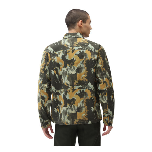 Dickies Crafted Camo Overshirt Camouflage - FREE UK Shipping, FREE 365 Day Returns | Moto Central