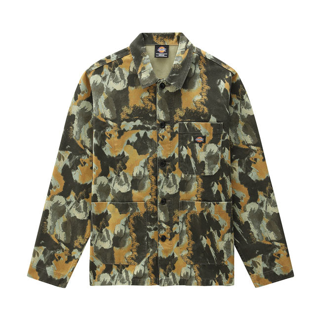 Dickies Crafted Camo Overshirt Camouflage - FREE UK Shipping, FREE 365 Day Returns | Moto Central