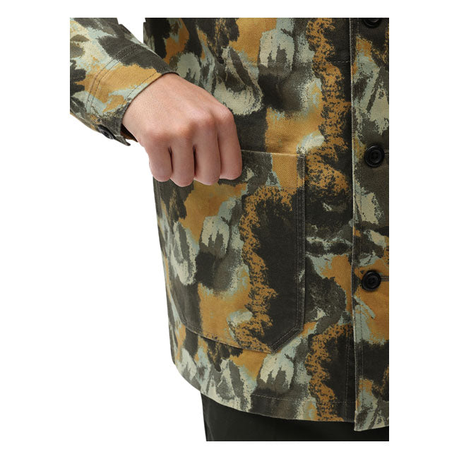 Dickies Crafted Camo Overshirt Camouflage - FREE UK Shipping, FREE 365 Day Returns | Moto Central