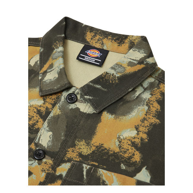 Dickies Crafted Camo Overshirt Camouflage - FREE UK Shipping, FREE 365 Day Returns | Moto Central