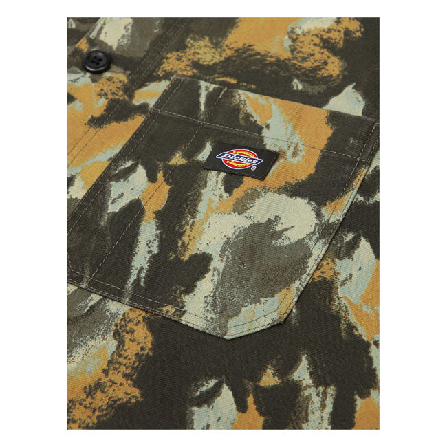 Dickies Crafted Camo Overshirt Camouflage - FREE UK Shipping, FREE 365 Day Returns | Moto Central