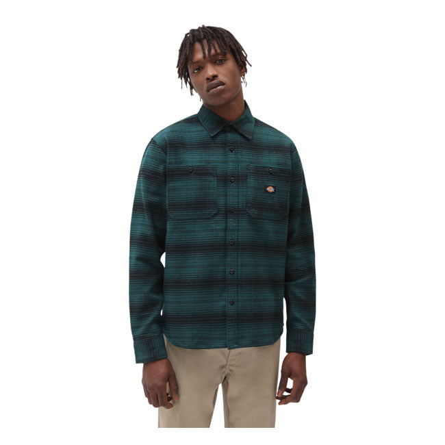 Dickies Evansville Shirt Ponderosa Pine - FREE UK Shipping, FREE 365 Day Returns | Moto Central