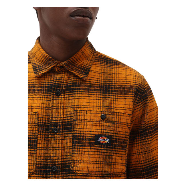 Dickies Evansville Shirt Pumpkin Spice - FREE UK Shipping, FREE 365 Day Returns | Moto Central